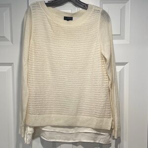 The Limited Ivory Knit Sweater
